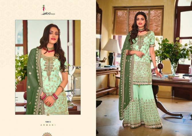 Eba Armani Color Edition 2 Festive Wear Georgette With Embroidery Designer Salwar Kameez Collection